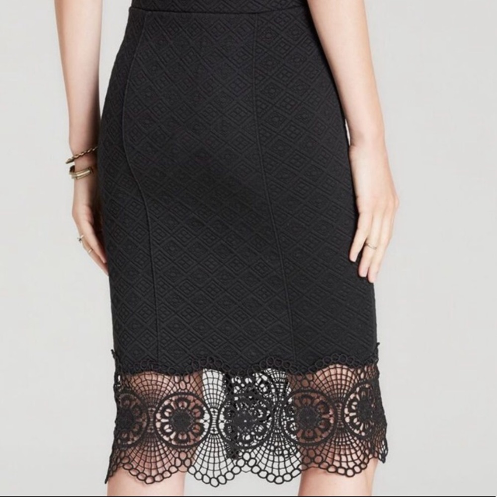 Free people pencil skirt with lace detail - Picture 2 of 4